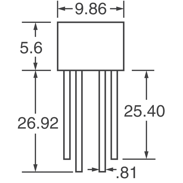 W01G-E4/51 Vishay General Semiconductor - Diodes Division  Diodos - Rectificadores de puente